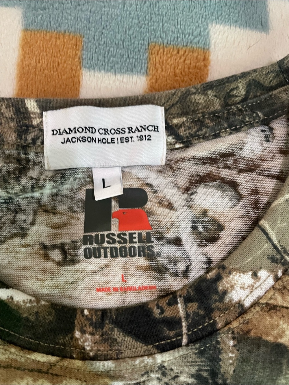 Diamond Cross Ranch camo long sleeve shirt - Picture 6 of 7